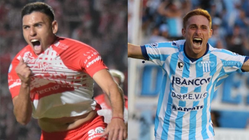 Santiago Rodríguez y Rodrigo Acosta, figuras de Instituto y Racing, respectivamente.