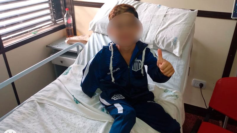 Santino se recupera en el Hospital Infantil de la ciudad de Córdoba.