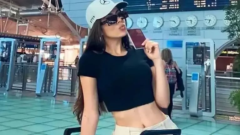 Sara Duque está en Buenos Aires de descanso.
