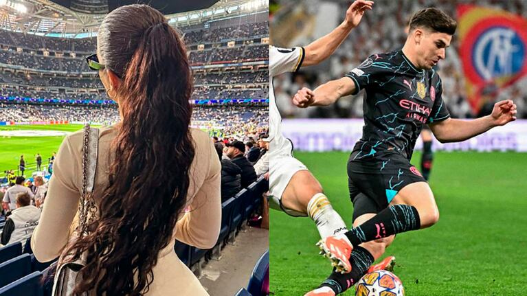Sara Duque presenció el partidazo entre Real Madrid y Manchester City.