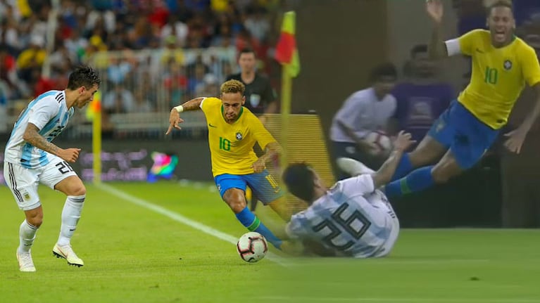 Saravia controló a la estrella de Brasil en varios momentos del partido.