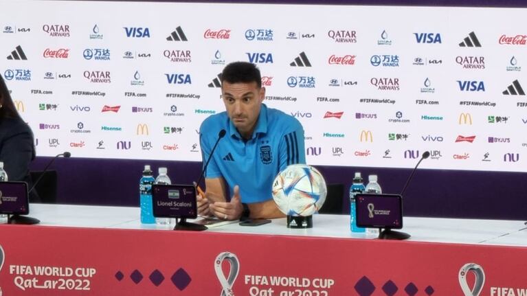 Scaloni dijo que decidirá el equipo titular este jueves.