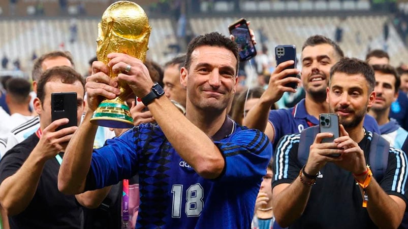 Scaloni, el estratega de Argentina campeón del mundo. 