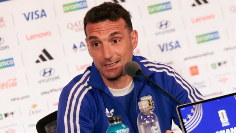 Scaloni habló antes del partido con Egipto.
