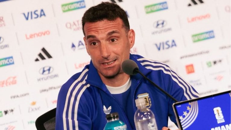 Scaloni habló en conferencia antes del partido con Egipto.