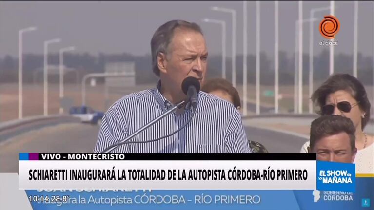 Schiaretti finalizó la autopista Córdoba-Río Primero