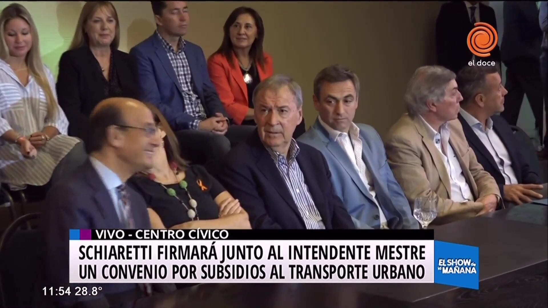 Schiaretti firmó un convenio junto a Mestre