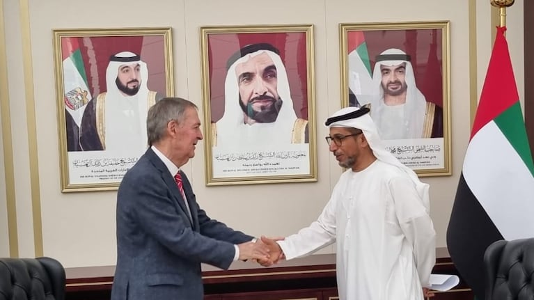 Schiaretti junto Mohammed Saif Al Suwaidi.