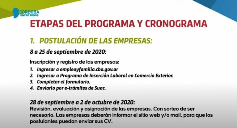 Schiaretti presentó el programa de empleo en comercio exterior: "Argentina va a requerir de dólares en la pospandemia" 