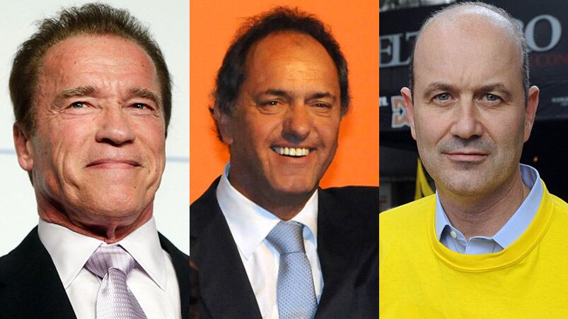 Schwarzenegger y Sturzenegger, confundidos por Scioli. 