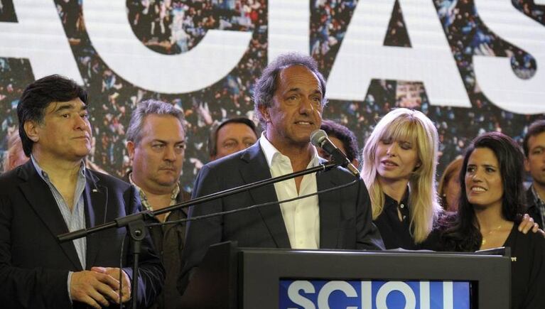 Scioli reconoció la victoria de Macri en el balotaje presidencial. Foto: Clarín.