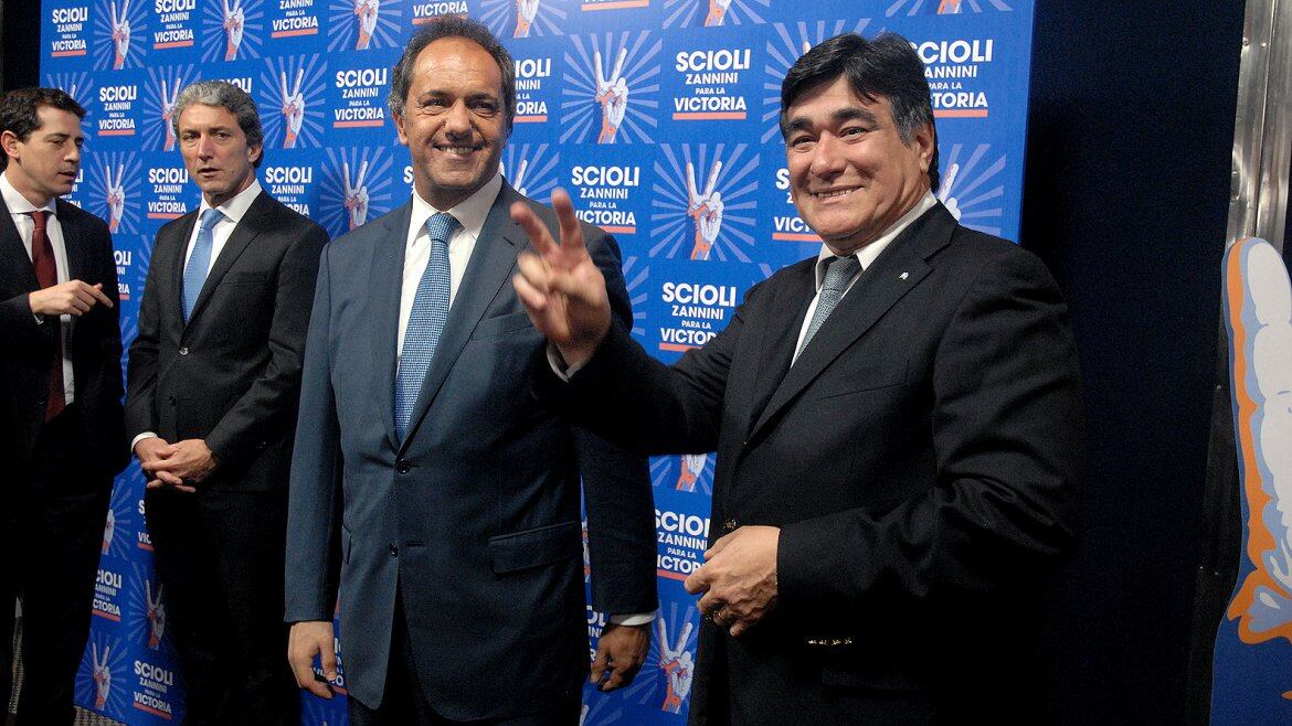 Scioli y Zannini, los anfitriones. Foto: Infobae.