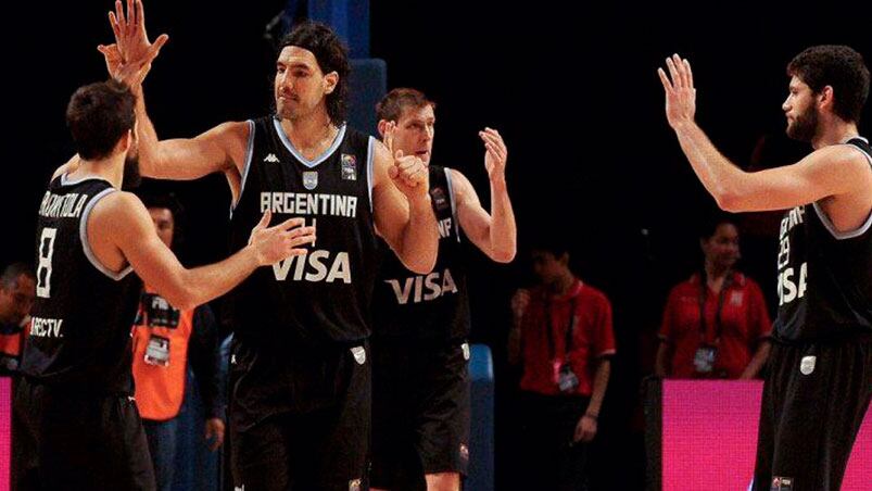 Scola y Nocioni son el eje de la Selección Argentina en México. Foto: FIBA.