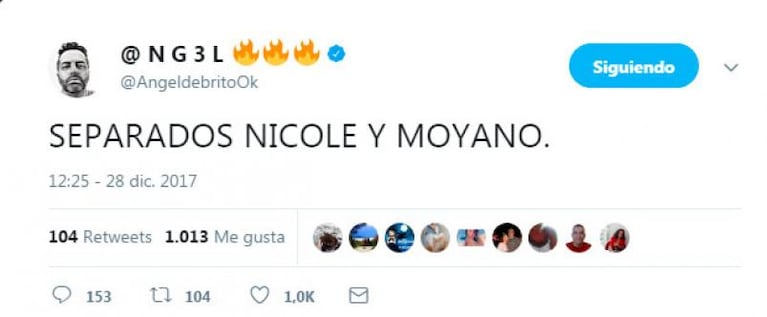 ¿Se acabó el amor? Nicole Neumann se separó de Moyano