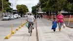 Se adaptaron las veredas para personas no videntes o con escasa visión.