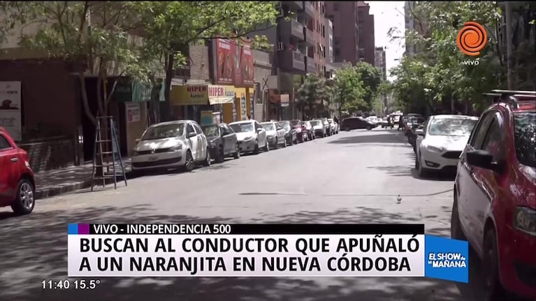 Se busca a conductor que apuñaló a naranjita