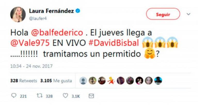 ¿Se cansó? Laurita Fernández le pidió un permitido a Fede Bal