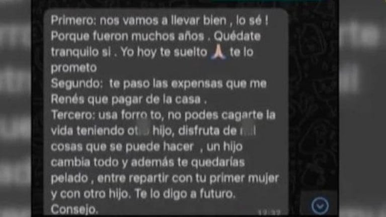  Se conocieron los chats entre Salvio y su expareja, antes del escándalo en Puerto Madero