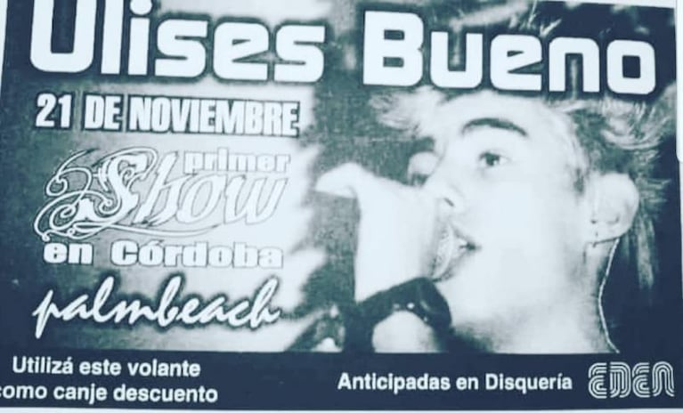 Se cumplen 19 años del debut de Ulises Bueno en Córdoba