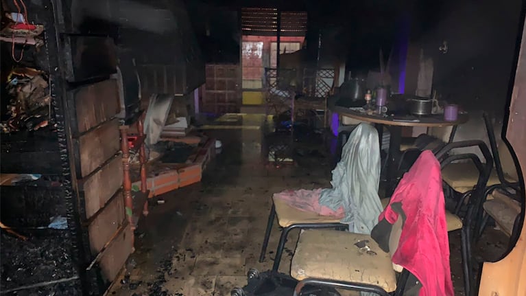 Se dañaron casi todos los muebles de la vivienda.