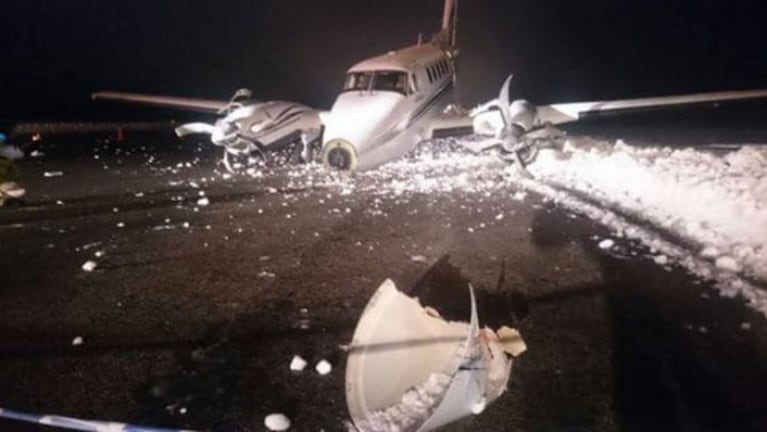 Se despistó un avión privado en Bariloche