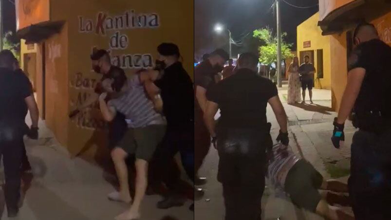 Se difundió un video que muestra parte del operativo que terminó con sanciones para policías.