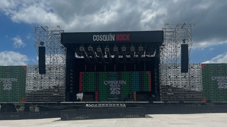 Se esperan lluvias para el finde del Cosquín Rock.