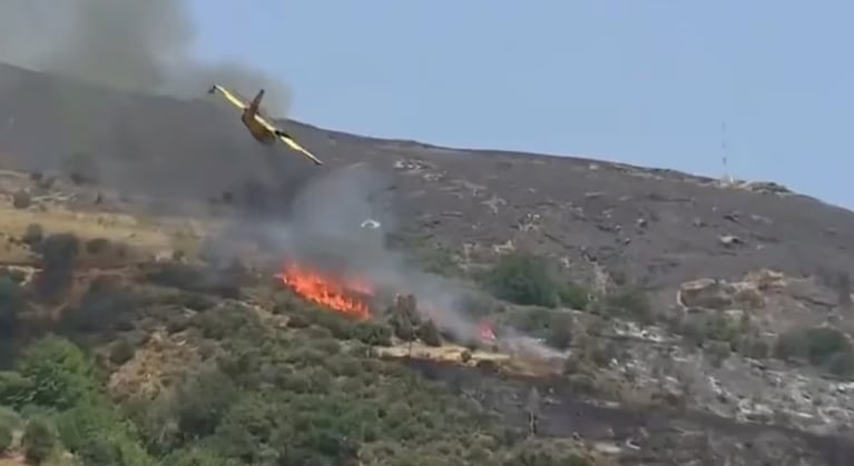 Se estrelló un avión en Grecia. 