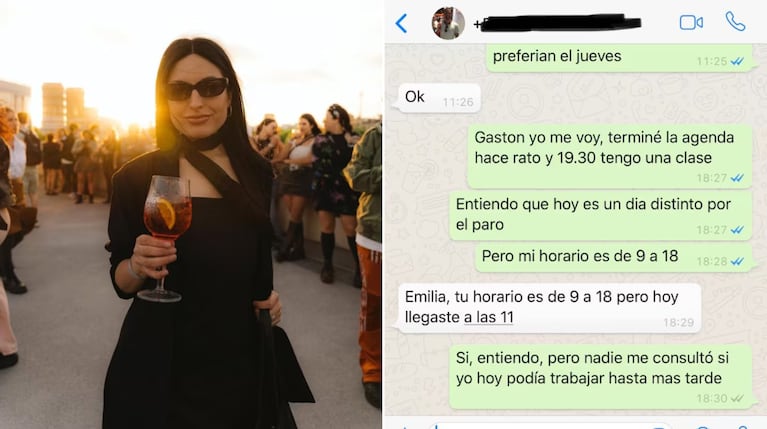 Se fue antes del trabajo por el paro y publicó la discusión con su jefe.