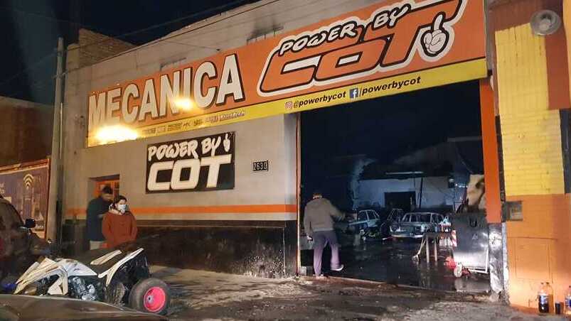 Se incendió el taller y perdieron casi todo. Foto: El Doce