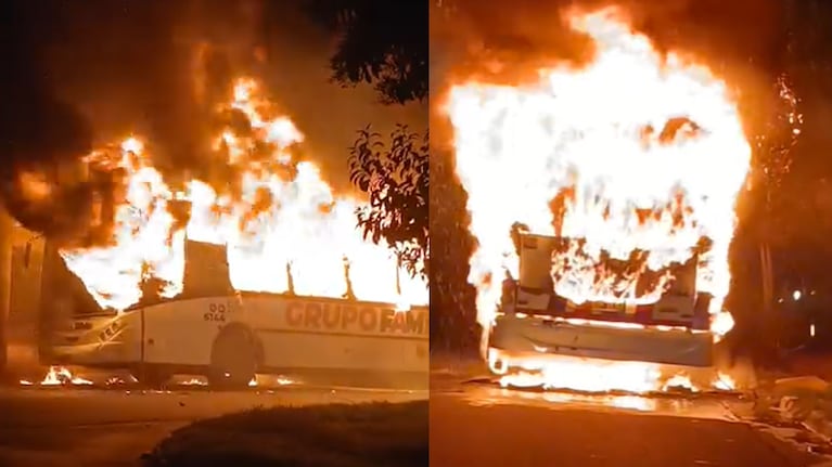 Se incendió un colectivo en Córdoba.