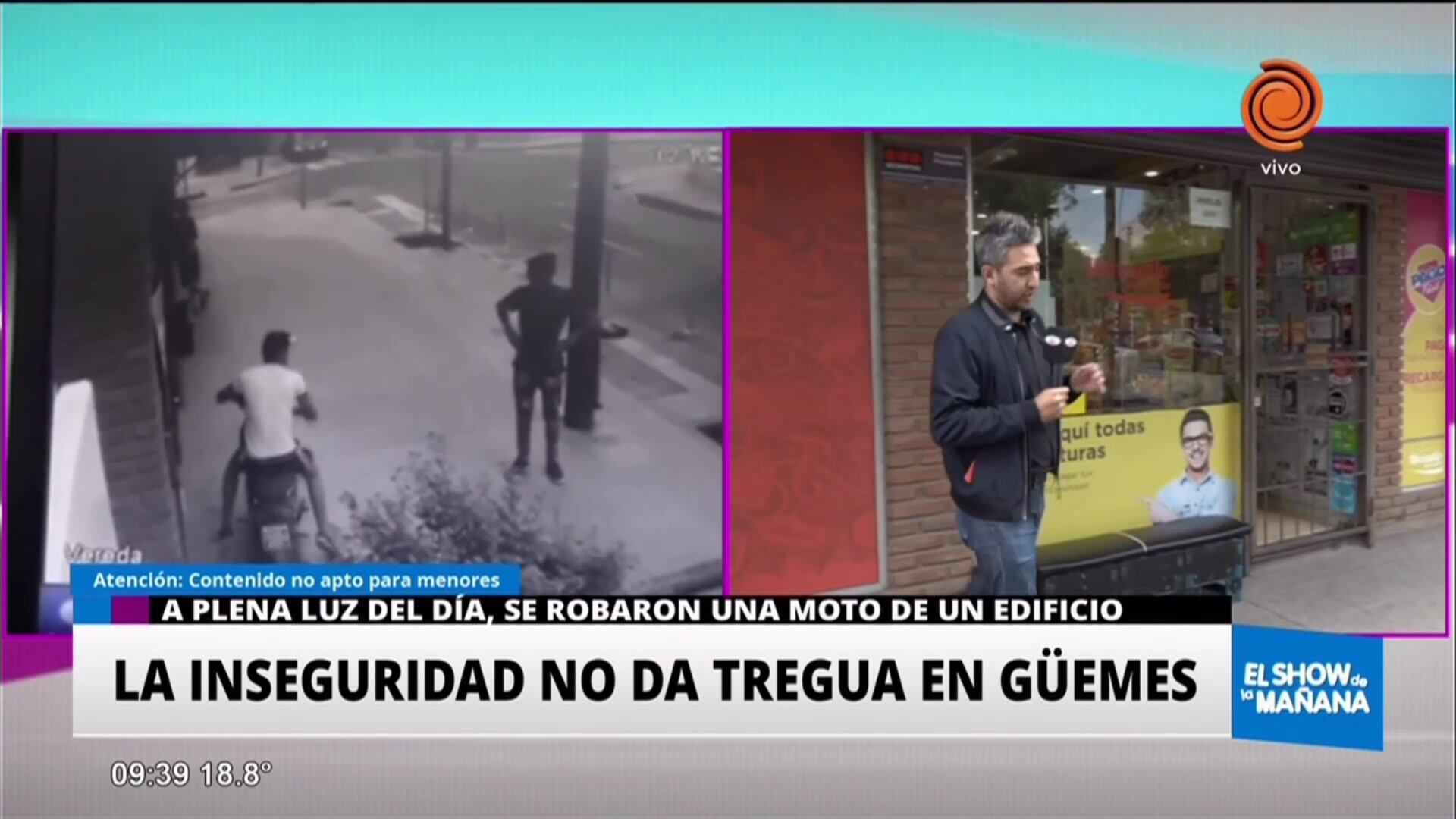 Se llevaron una moto con total impunidad a plena luz del día