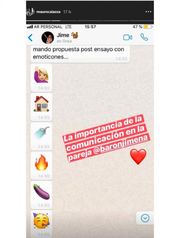 ¡Se lo dijo! La propuesta hot de Jimena Barón a su novio