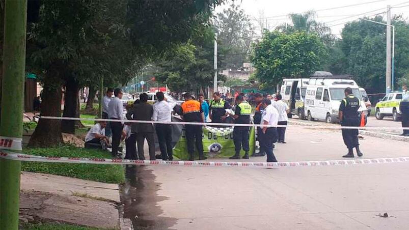 Se secuestraron vainas servidas de distintos calibres en el recorrido de la persecución. Foto: La Gaceta de Tucumán