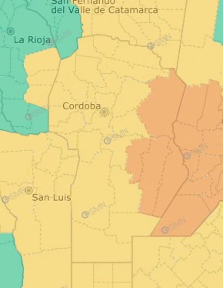 Se viene el agua: rigen alertas por tormentas fuertes y bajará la temperatura en Córdoba
