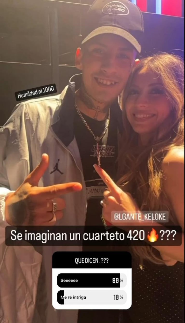 ¿Se viene el feat de Magui Olave y L-Gante?