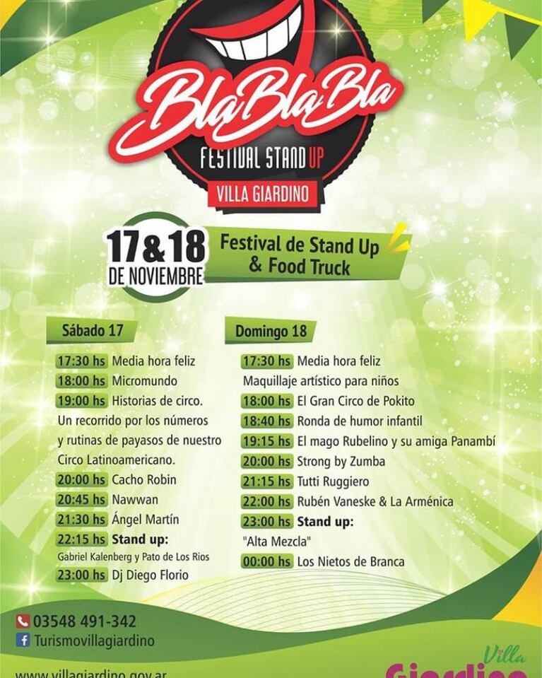 Se viene el festival "Bla, bla, bla": los ganadores de estadías en las sierras