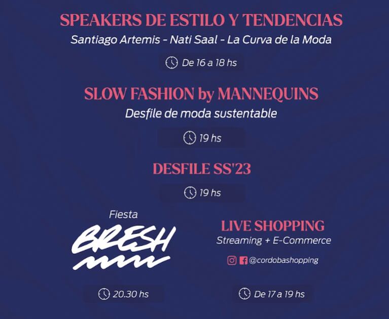 Se viene "Estilo Córdoba SS23 Universo de Tendencias" en Córdoba Shopping