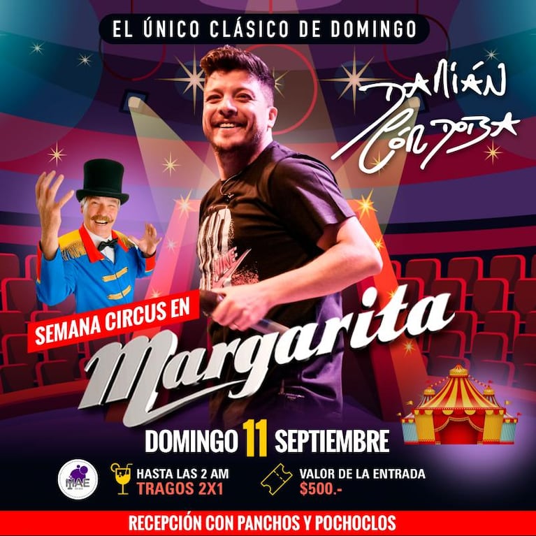 Se vienen cuatro noches circenses en Margarita Disco