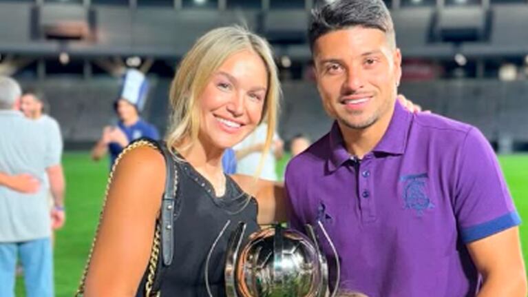 Sebastián Palacios junto a Johana Herbel.