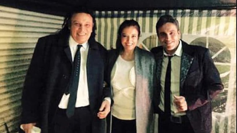 Sebastián, Yamila y germaín, juntos.