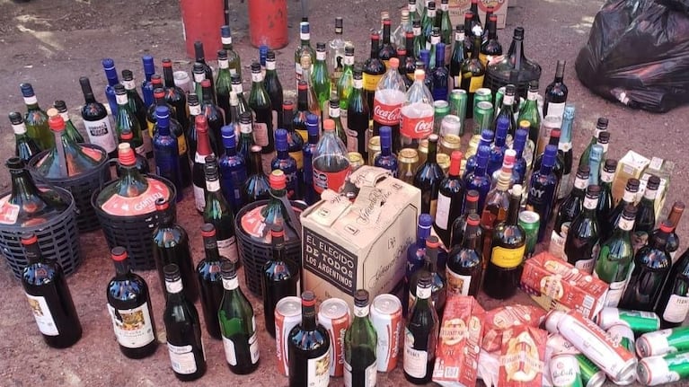 Secuestraron decenas de botellas de alcohol