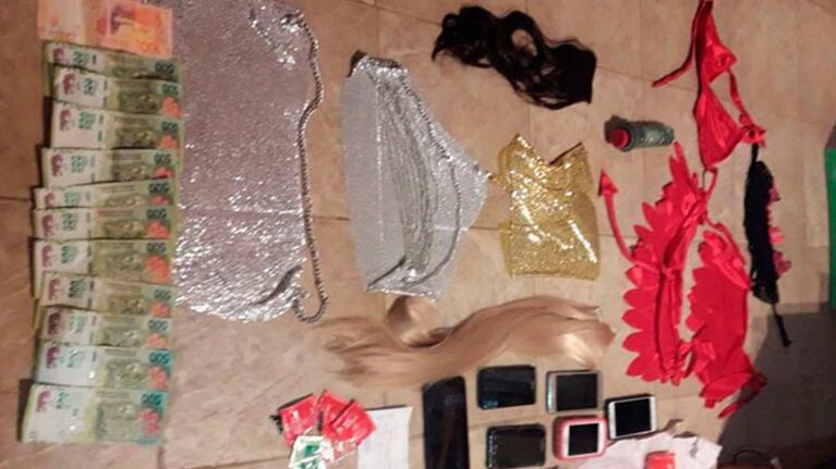 Secuestraron dinero, celulares y elementos utilizados para la explotación sexual.