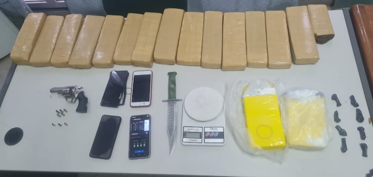 Secuestraron droga durante el operativo.