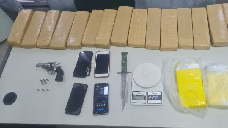 Secuestraron droga durante el operativo.