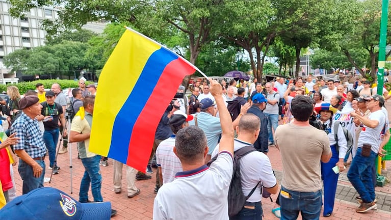 Seguidores de Petro se movilizaron en Cúcuta.