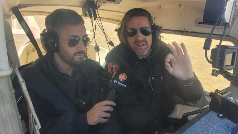 Seguimos en El Doce a lo Top Gun: piloteamos un avión en vivo