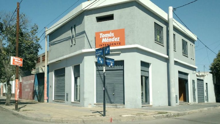 Según la denuncia, esta es la sede de Tomás Méndez donde se habrían entregado bolsones de comida.