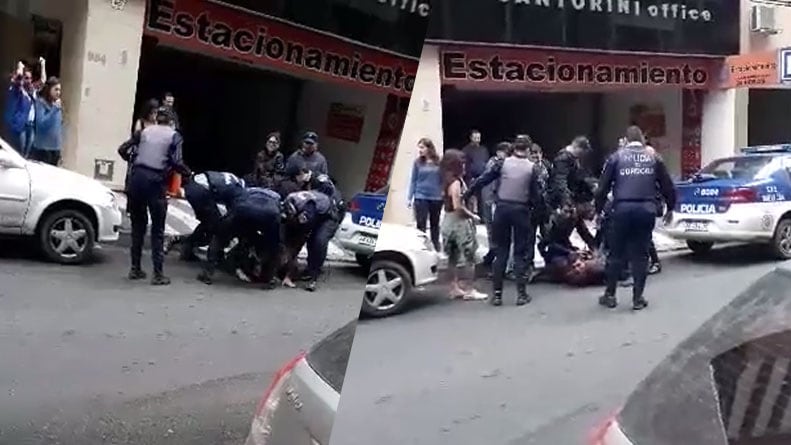 Según la denuncia, los policías golpearon al joven.