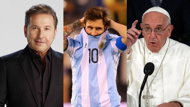 Según Montaner, el Papa lloró por Messi. 